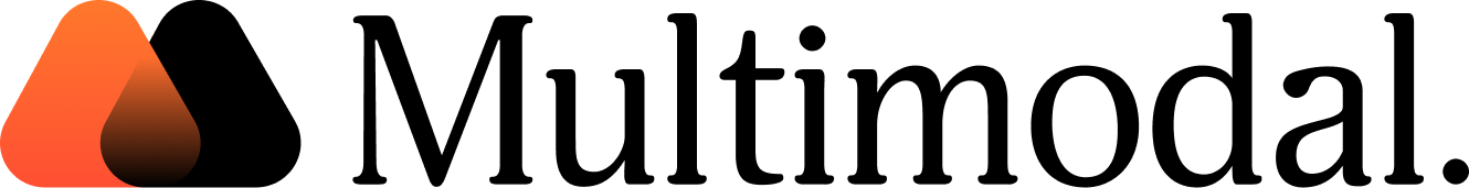 Multimodal Logo Black Text